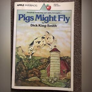 Apple Pigs Might Fly Illustrated Paperback (Blue/White/Red)